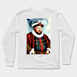 Santa Henry VIII (Celebrity Christmas) Long Sleeve T-Shirt